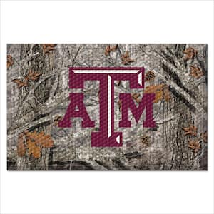 Texas A&M University Camo Heavy Duty Rubber Outdoor Scraprer Door Mat