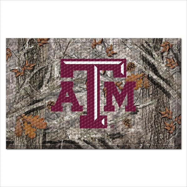 FANMATS Texas A&M University Camo Heavy Duty Rubber Outdoor Scraprer ...