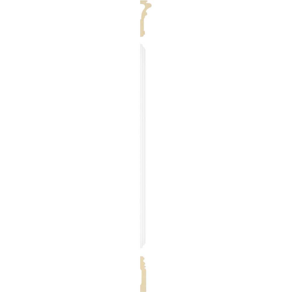 Adjustable White Polyurethane Traditional Wainscot Paneling Kit