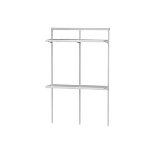 4 ft. Double Steel Wire Shelf -White(79.83 in H*4 ft. W *17 in D)
