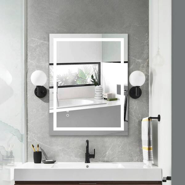 48 in. W x 36 in. H Rectangular Aluminum Framed Wall Bathroom Vanity Mirror  in Clear with Dimmable & Anti-Fog Function MSWY-1 - The Home Depot