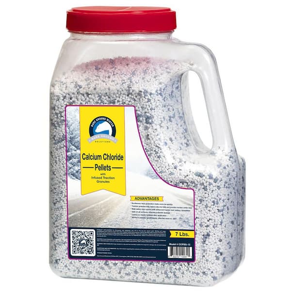 7 lbs. Shaker Jug of Calcium Chloride Pellets with Traction Granules