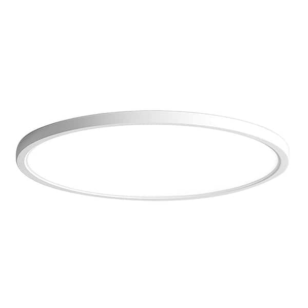 TAIFOND 15.7 in. 1-Light White Integrated LED Flush Mount Ceiling Light
