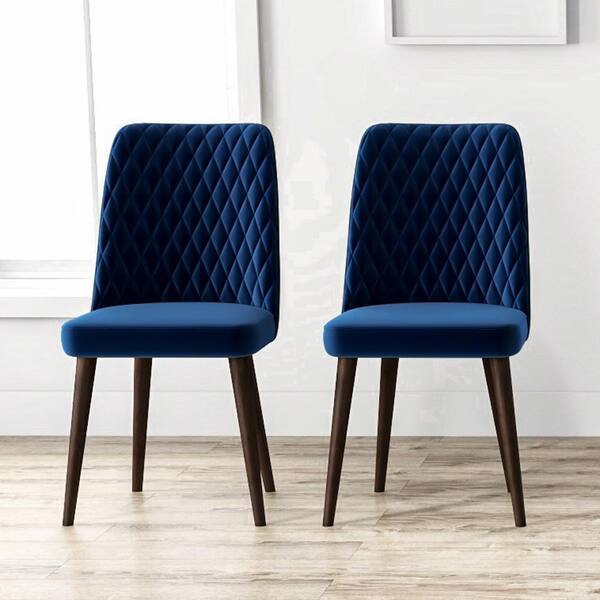 velvet dining chairs pair