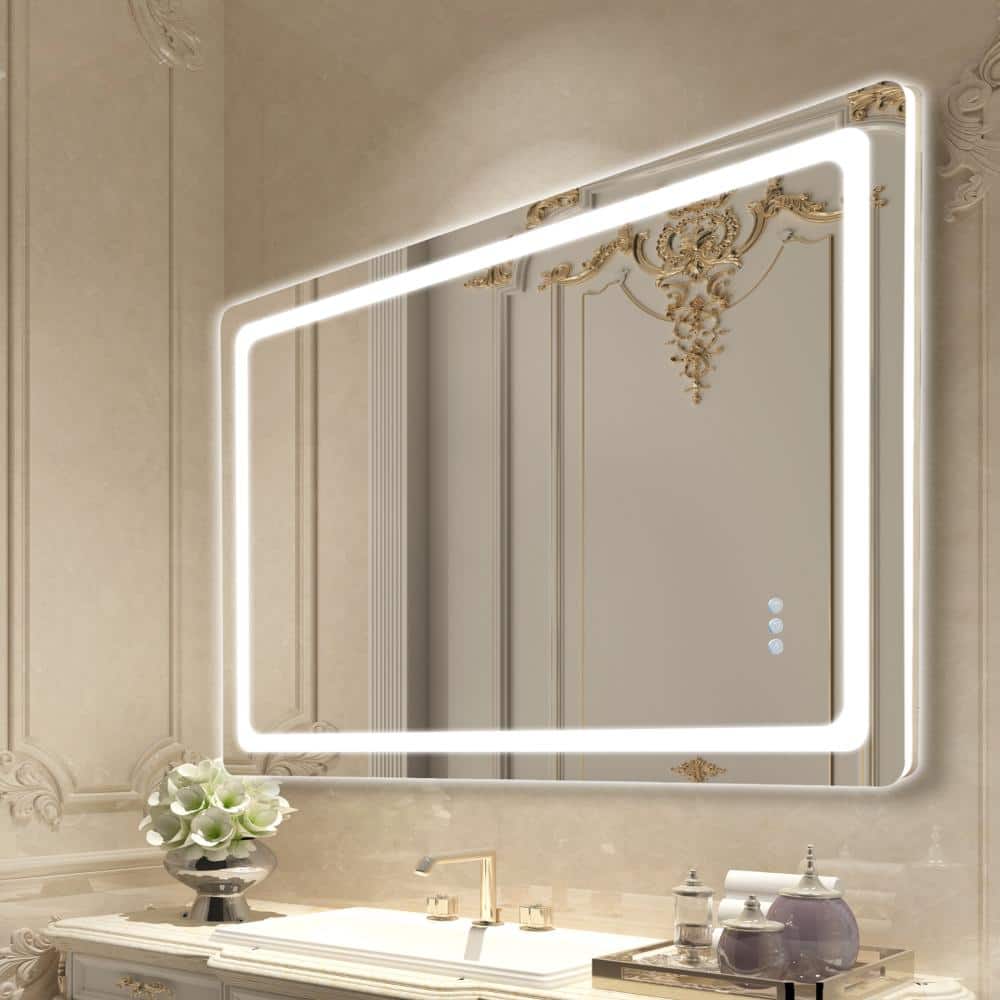 LED Bathroom Mirror 32 in. x 48 in. Frontlit and Backlit Anti Fog Dimmable Vanity Mirror price history on PriceWatchPro