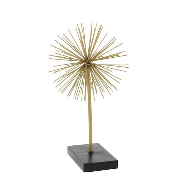 工芸品 COSMO 3D art CRYTAL CosmoLiving by Cosmopolitan Gold Metal Starburst Sculpture