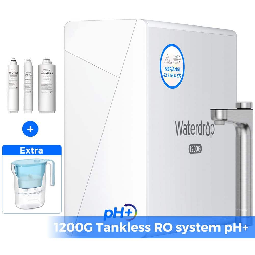 Waterdrop X12 Alkaline Mineral pH+ RO System, NSF/ANSI 58 and 372