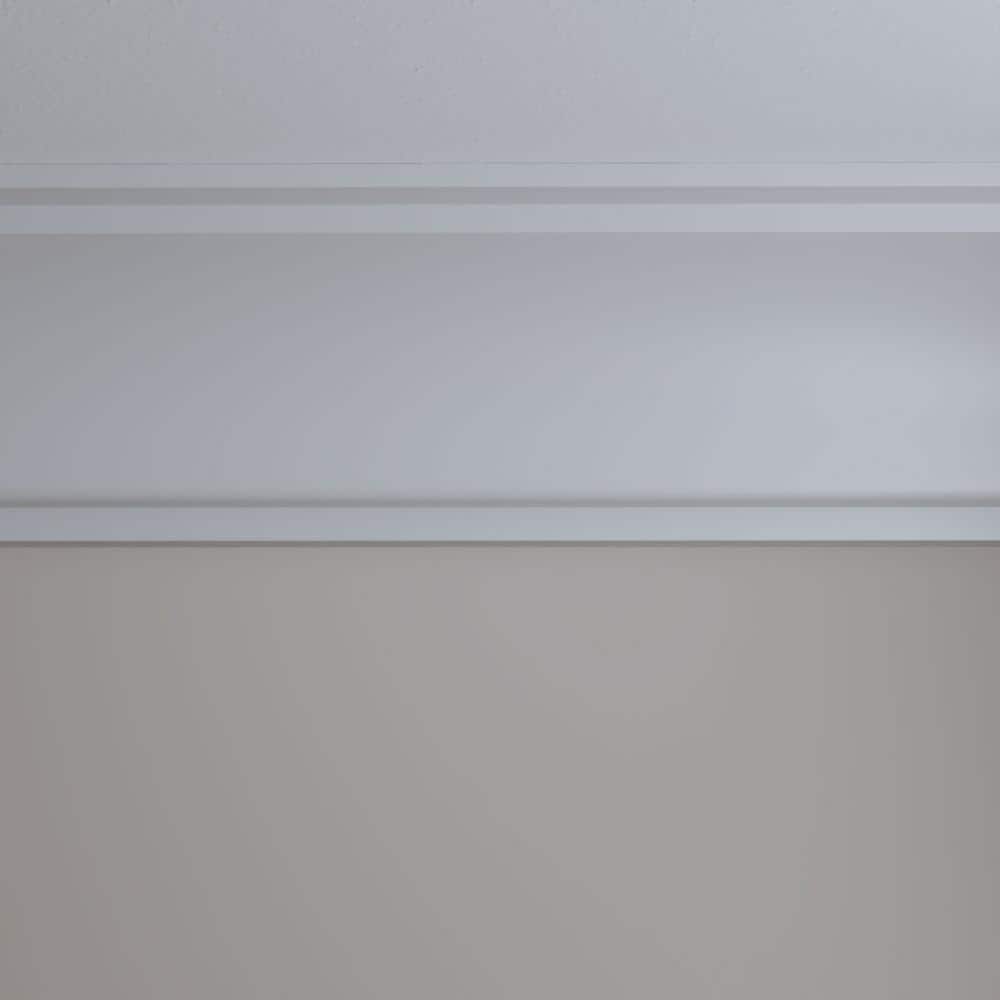 Classic White Polyurethane Crown Moulding 94.5" Length