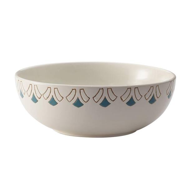Rachael Ray Dinnerware Pendulum 10 in. Round Stoneware Serving Bowl in Print