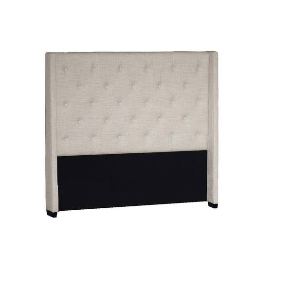 PRI Contemporary Shelter Queen Headboard in Cream