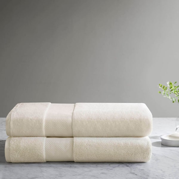 Turkish 2-Piece Natural Cotton Bath Towel Set