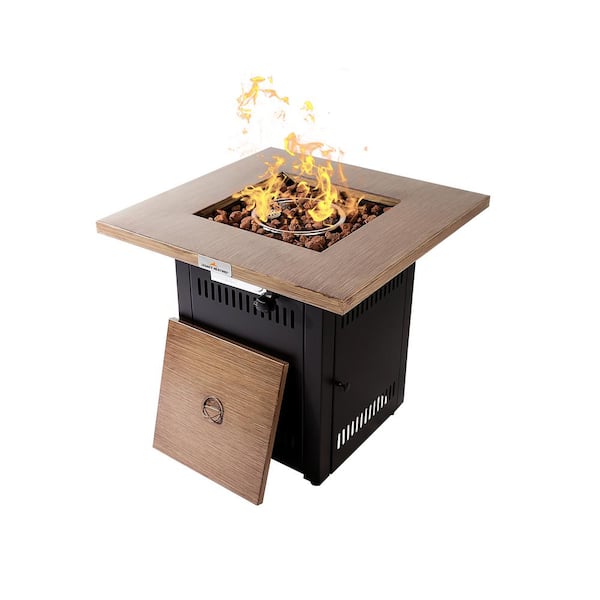 Legacy Heating 28 In Square 50000 Btu, Living Accents 28in Gas Fire Pit Steel