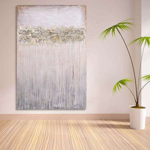 Empire Art Direct "Dust" Textured Metallic Hand Painted Wby Martin Edwards Abstract Canvas Wall Art