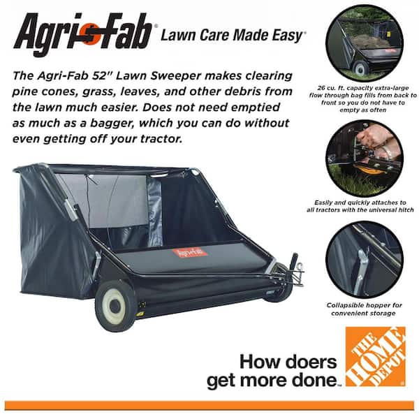 52 in. 26 cu. ft. Tow Sweeper