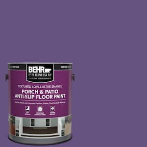 1 gal. #HDC-MD-25 Virtual Violet Textured Low-Lustre Enamel Interior/Exterior Porch and Patio Anti-Slip Floor Paint