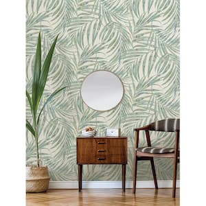 Anzu Green Frond Wallpaper Sample