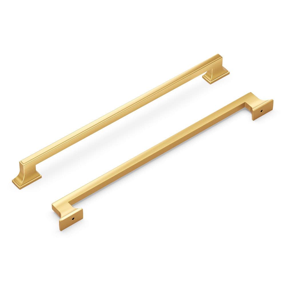 Brownstone Collection Pull 12 in. Center to Center Brushed Golden Brass Bar Cabinet Pull price history on PriceWatchPro