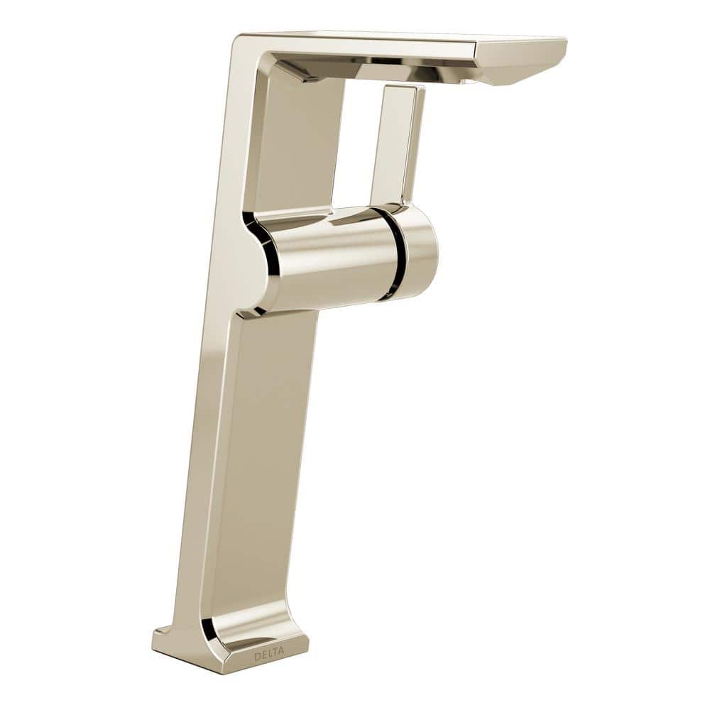 Modern European Polished Nickel Single Hole Vessel Faucet