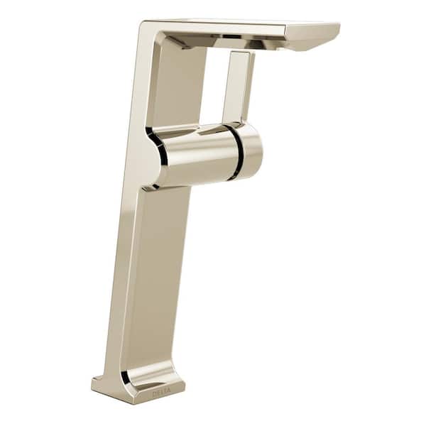 Delta Pivotal Single Handle Vessel Sink Faucet in Polished Nickel