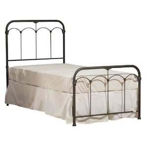 Jocelyn Black Sparkle Twin Bed with Bed Frame