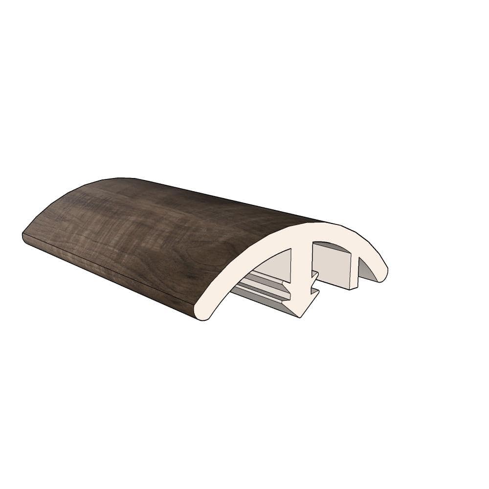 Carlsbad Dark Brown Vinyl Overlap Reducer Molding