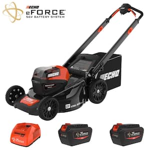 eFORCE 56-Volt Cordless Battery Lawn Mower and Battery Combo Kit with (2) 5.0Ah Battery and (1) Charger (1-tool)