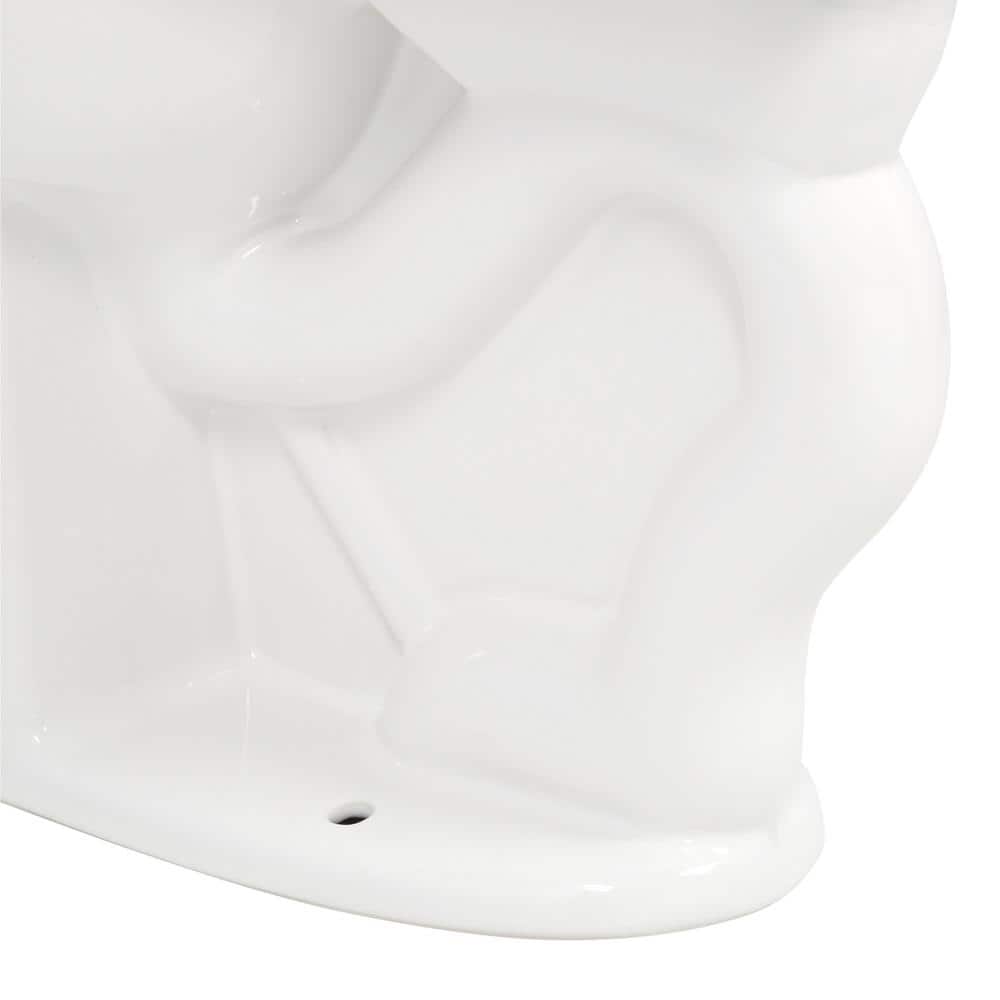 Cadet White Vitreous China Elongated Toilet Bowl