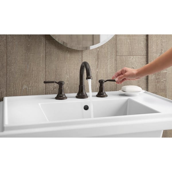 KOHLER Worth 8 in. Widespread 2-Handle Bathroom Faucet in Oil-Rubbed Bronze