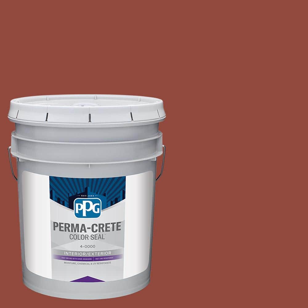 PermaCrete Color Seal 5 gal. PPG10657 Cedar Chest Satin Interior