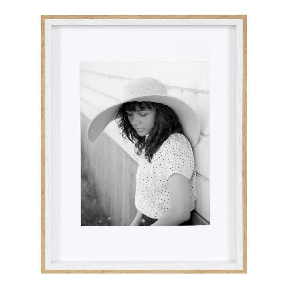 Scandinavian-Inspired Gibson Frame Set, 11" x 14", White and Natural