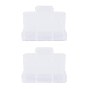 Storage Made Simple Bathroom Countertop Hair Care Center Organizer Set of 2 in Clear