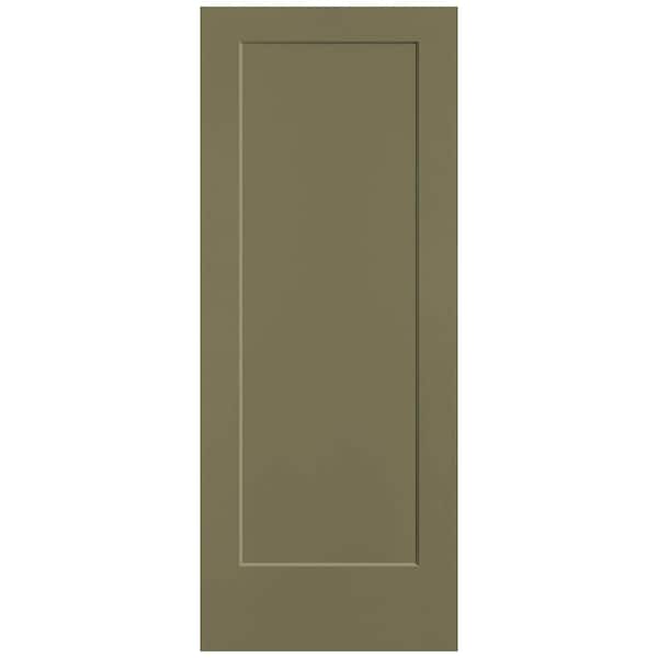 32 in. x 80 in. 1-Panel Lincoln Park Single Bore Hollow Core Truly Olive Molded Composite Interior Door Slab