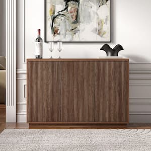 Alston Satin Walnut MDF 47.5 in. Buffet Table