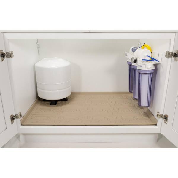 Details about   Under Sink Cabinet Mat Protector Bathroom Kitchen Drip Spill Tray 34" x 22" 
