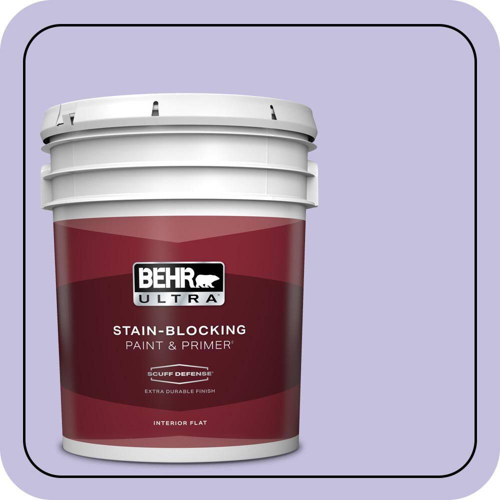 5 gal. #630A-3 Weeping Wisteria Extra Durable Flat Interior Paint & Primer price history on PriceWatchPro