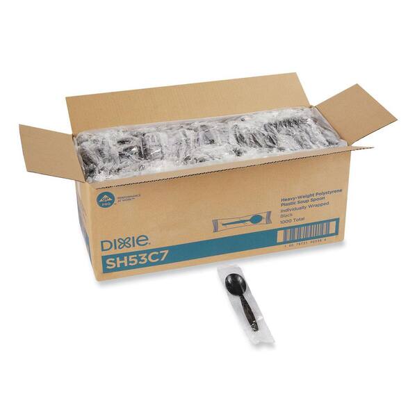 Dixie Heavy-Weight Polystyrene Plastic Fork, Teaspoon And Knife Cutlery Pack By GP PRO (Georgia...