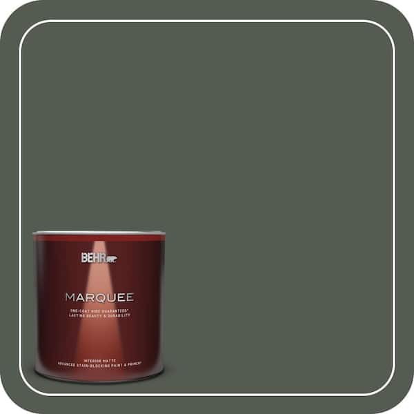 BEHR MARQUEE 1 qt. #N410-7 North Woods Matte Interior Paint & Primer