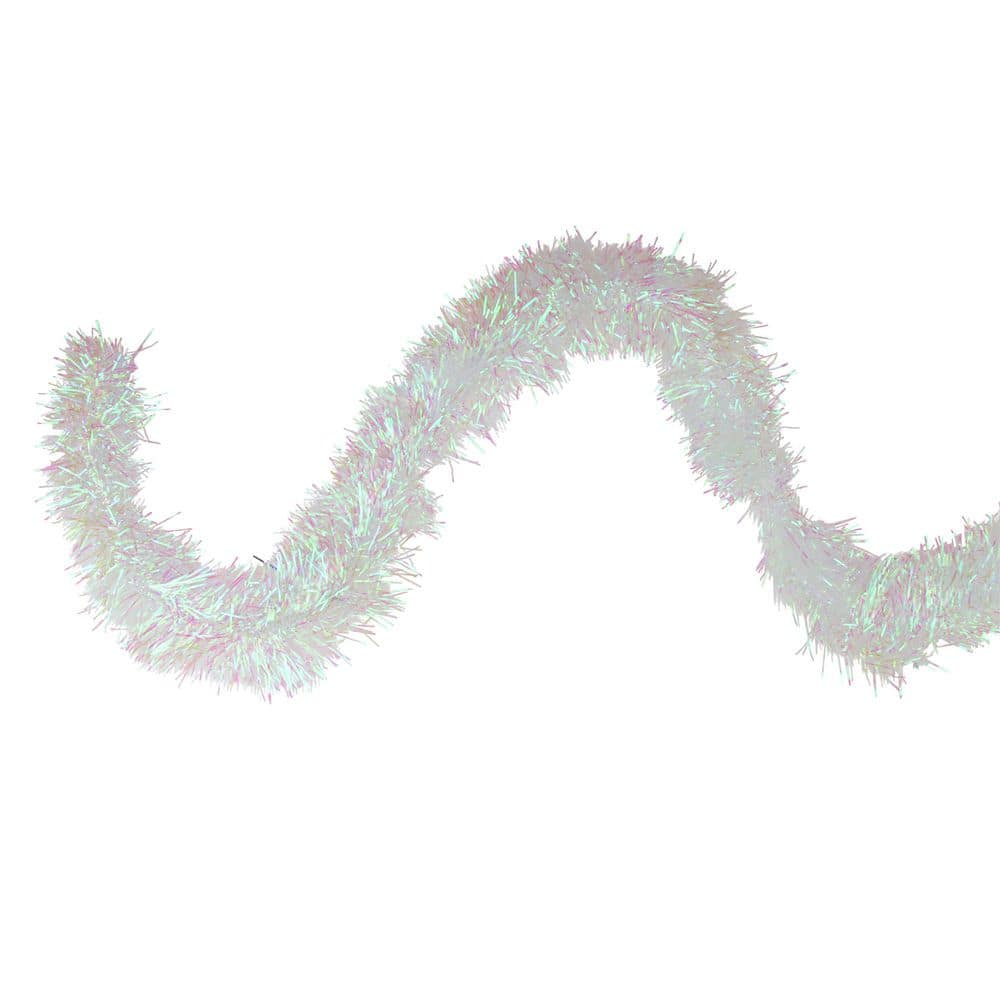 50 ft. Commercial Tinsel Foil Christmas Garland-50 ft. x 4 in. Iridescent White-Unlit price history on PriceWatchPro