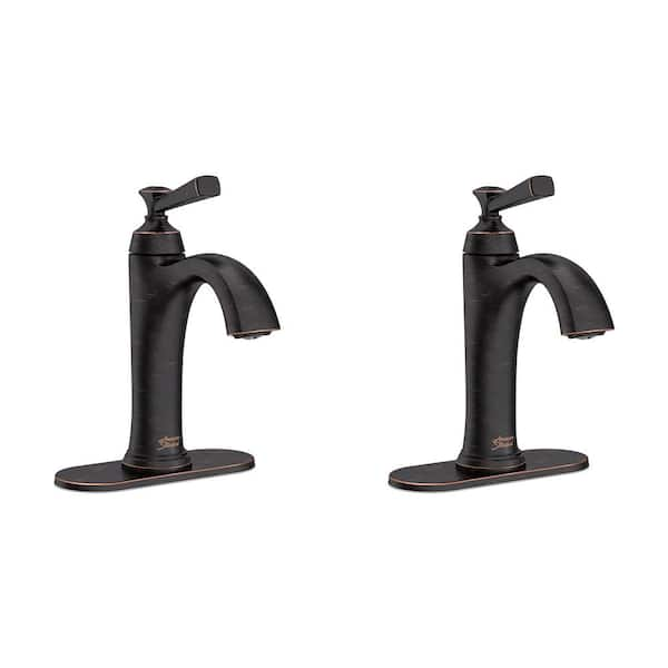 Rumson Single-Handle Single Hole Bathroom Faucet in Legacy Bronze (2-pack)