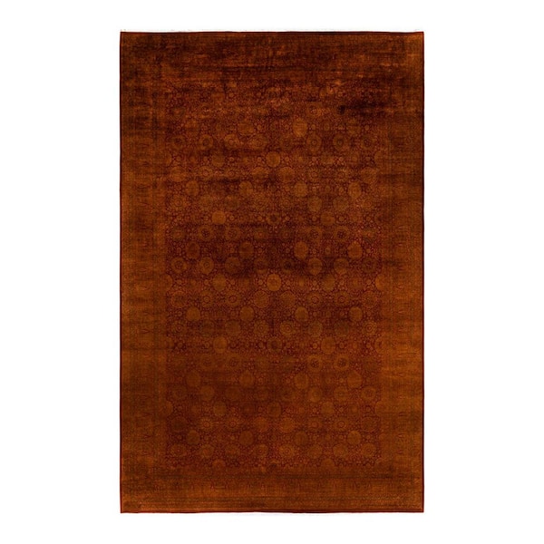 Overdyed Gold 10 ft. x 16 ft. Solid Wool Indoor Area Rug