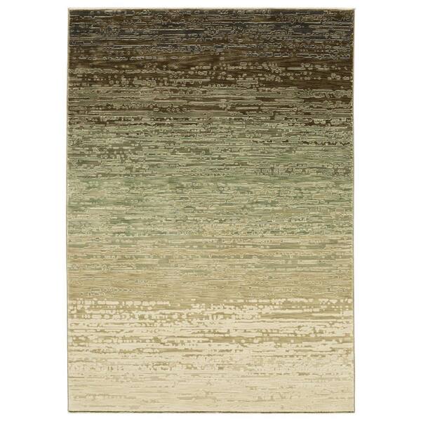 8 X 11 Beige, Blue Abstract Washable Area Rug Runner Rug
