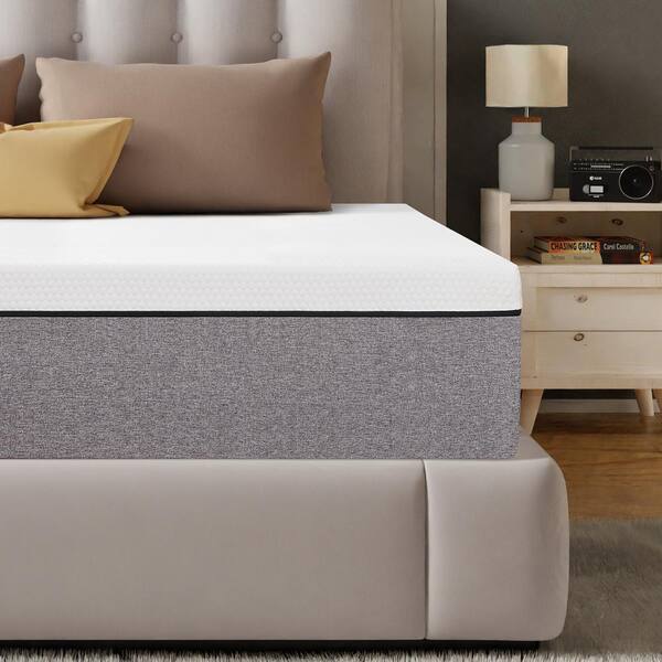 Twolike 12 in. Queen Size Medium Firm Memory Foam Mattress,Cooling