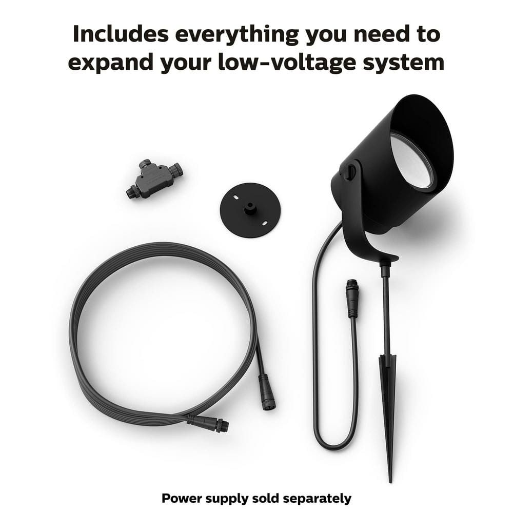 Lily XL Black and White LED Outdoor Spot Light