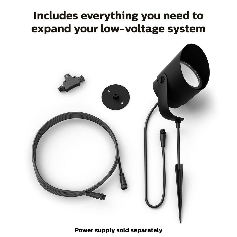 Lily XL Black and White LED Outdoor Spot Light