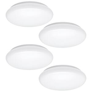 12 in. Color Selectable LED Low Profile Flush Mount Ceiling Light 1000 Lumens 120-277V Dimmable (4-Pack)