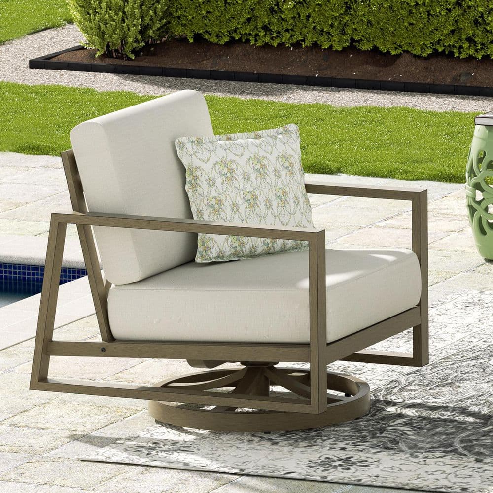 Hamarto Aluminum Outdoor Swivel Lounge Chair with Cushion (1-Pack) price history on PriceWatchPro