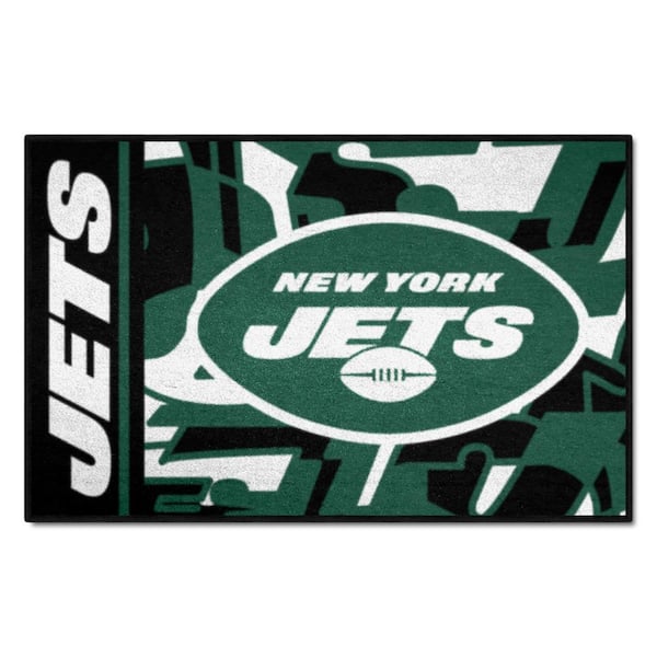 FANMATS New York Jets Patterned 1.5 ft. x 2.5 ft. XFIT Design Starter Area Rug