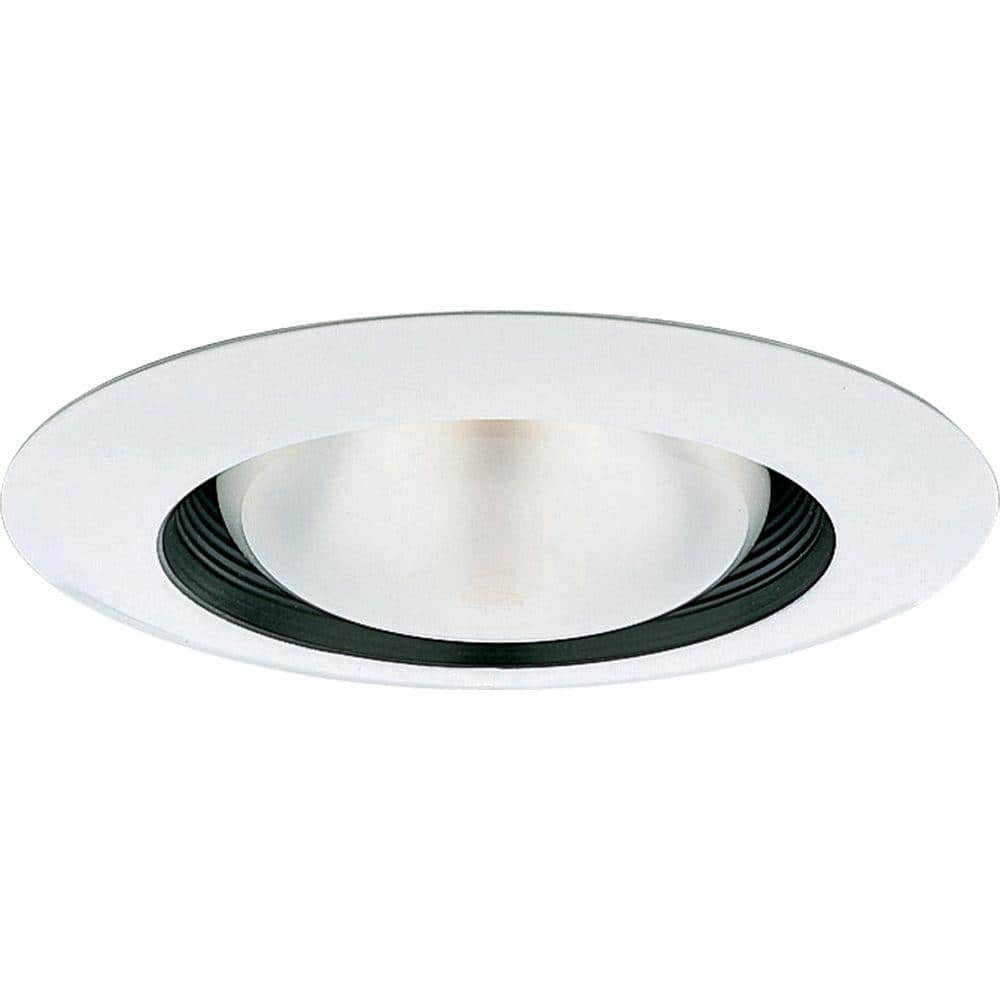 Progress Lighting 6 in. Black Recessed Step Baffle Trim