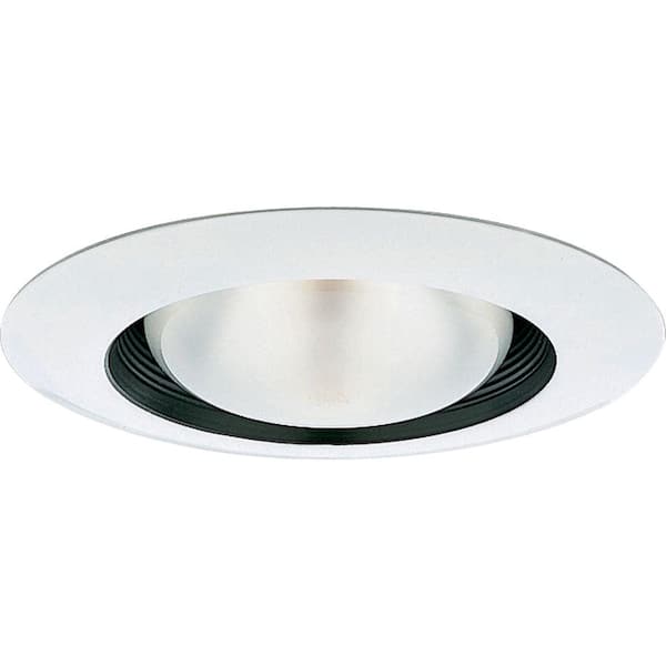 6 in. Black Recessed Step Baffle Trim