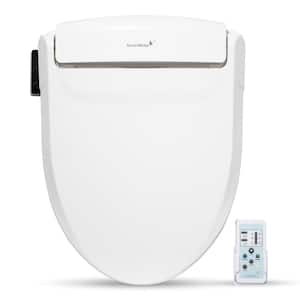 Electric Bidet Seat for Elongated Toilets in White